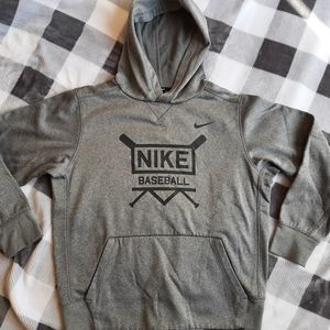Boys Size Medium Gray Nike Hoodie